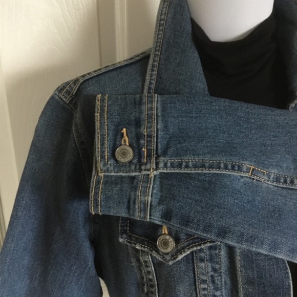 New Slightly Distressed Denim Jacket - Picture 8 of 8